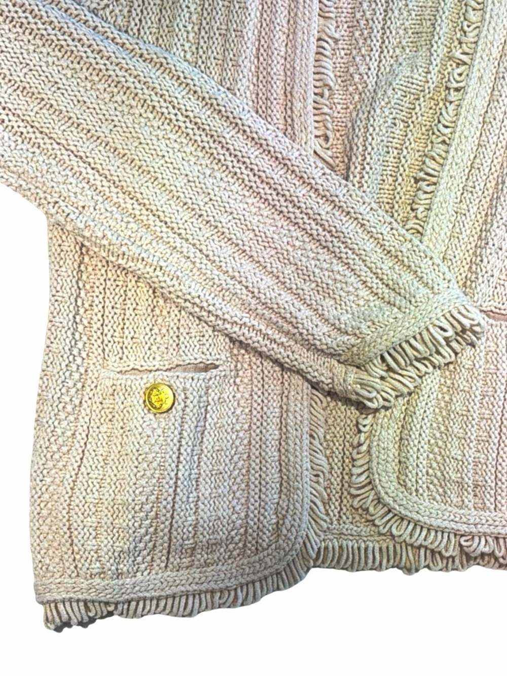 J.Crew Women's Open Front Textured Knit
Cardigan | Gold Button Pockets | M | NWT - Picture 10 of 15